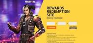 Redemption site of Garena Free Fire